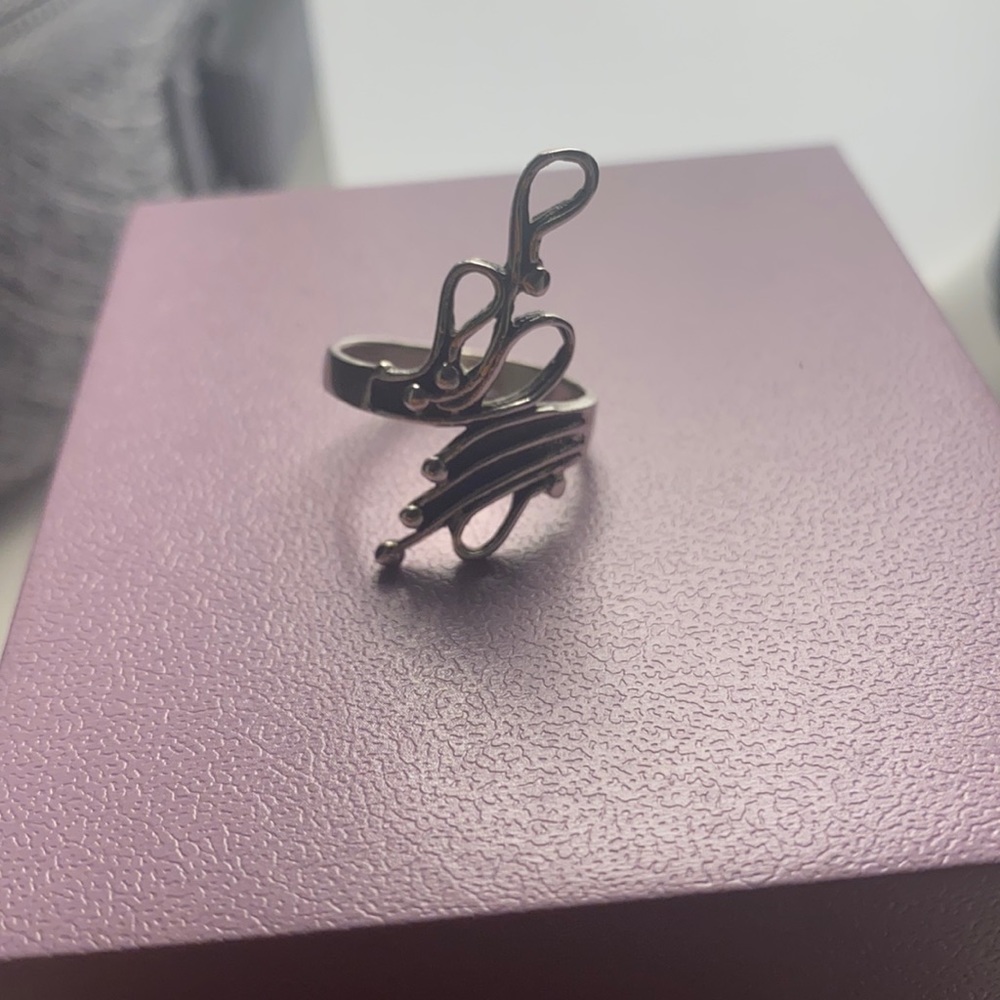 Locally hand made silver ring